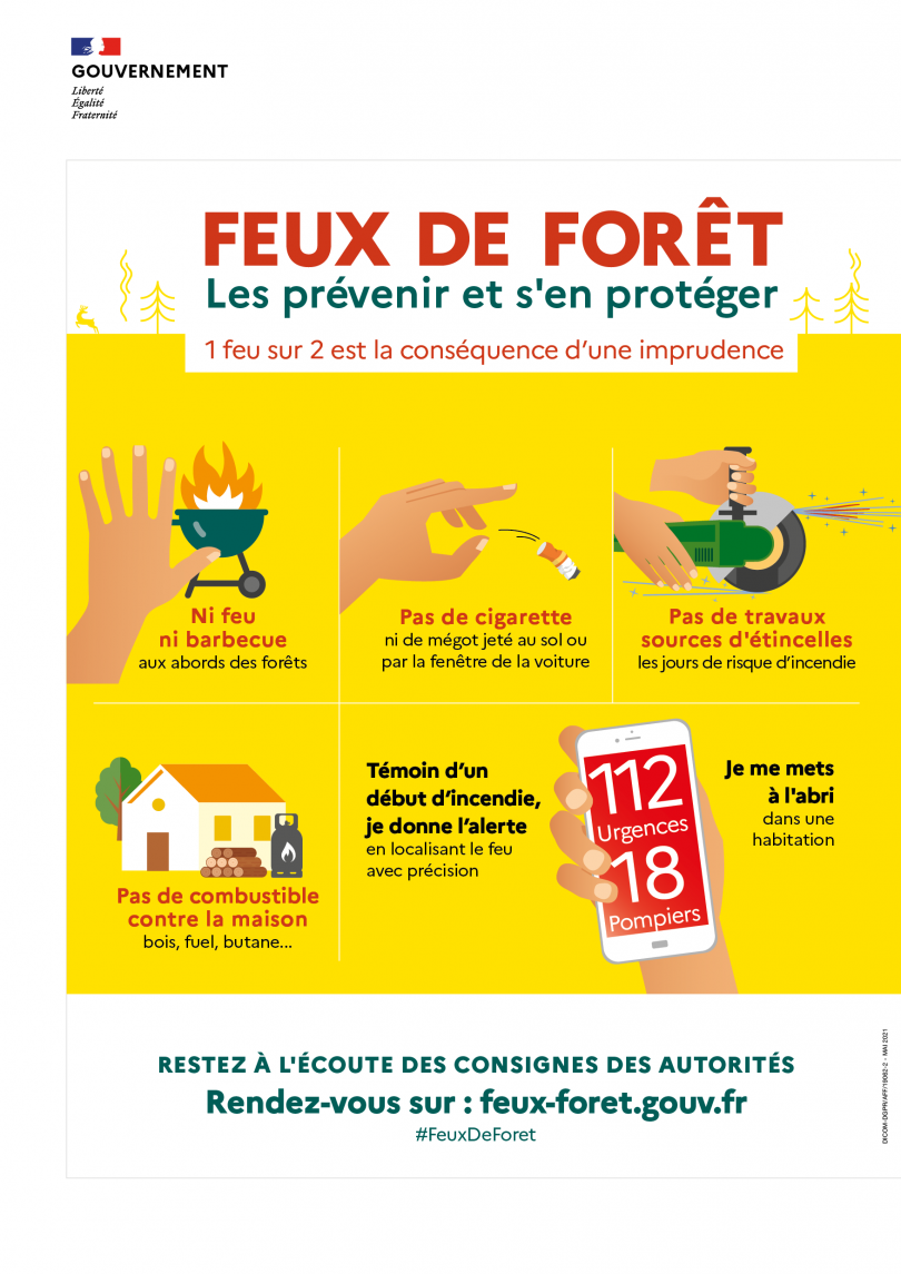 Feux de forêt, les prévenir et s'en protéger