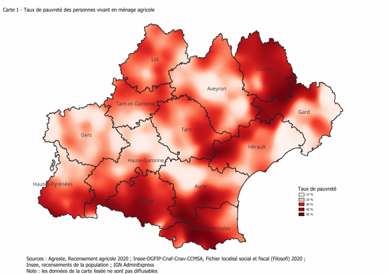 Les données de la carte lissée ne sont pas diffusables