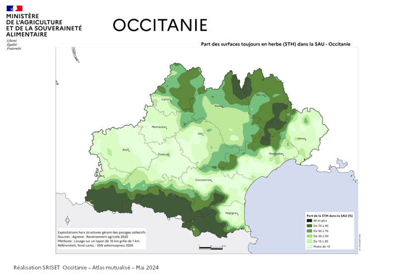 Image 3 : Part des surfaces toujours en herbe dans la SAU