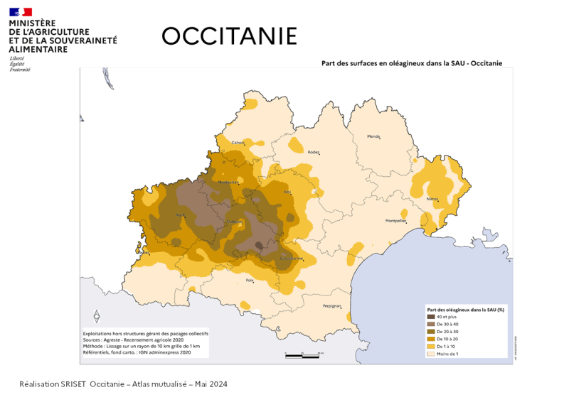 Image 3 : Part des surfaces en oléagineux dans la SAU